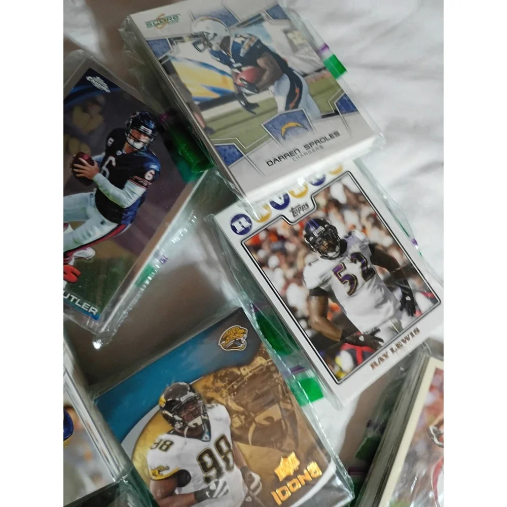 NFL MLB Trading Card Lot Topps Score Upper Deck Bulk 100 plus